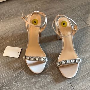Champagne Block Heel Sandal